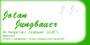 jolan jungbauer business card